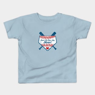 There's No Place Like Home Plate Baseball Country Kids T-Shirt